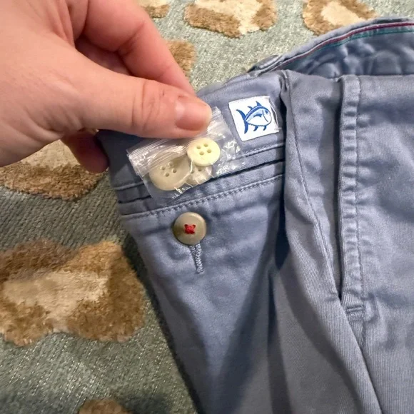Southern Tide Kids Grayish Blue Shorts - Picture 7 of 11